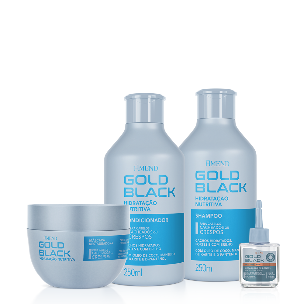 Kit Amend Gold Black Hidratação Nutritiva | 4 produtos image number 3